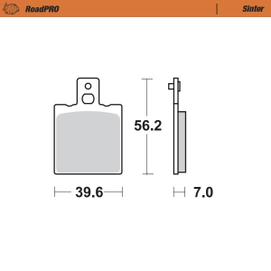 Roadpro Sinder Brake Pad Rear