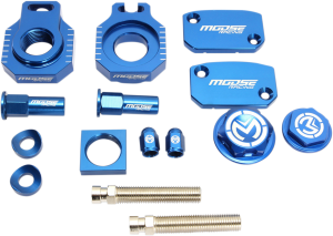 MOOSE RACING Bling Pack Kit Blue, Anodized 