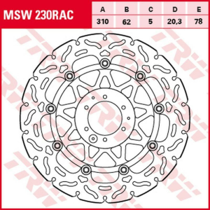 Disc frana fata TRW HONDA CRF 1000L '15 -'19