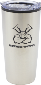 MOOSE RACING Branded Tumbler Silver 