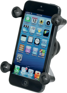 Universal X-grip Cell Phone Cradle With 1'' Ball Black 