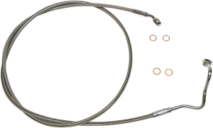 Xr Stainless Upper Brake Line Silver, Polished