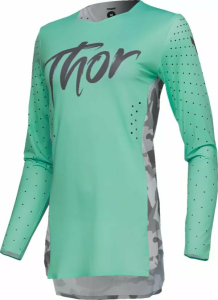 THOR Women's Sportmode Shadow Jersey Green, Gray 