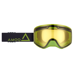 AMOQ Vision Vent+ Magnetic Goggles Black-Military Green - Yellow