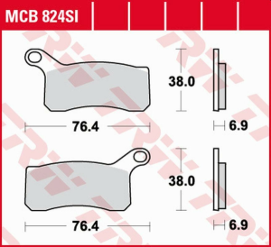 Placute frana fata TRW Sinterizate OFFROAD KTM SX-F / XC 450 ATV '08 -'11/SX / XC 505 ATV '08 -'13/XC 525 ATV '08 -'13