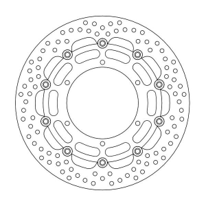 Halo Series Floating Rotor Black, Stainless Steel