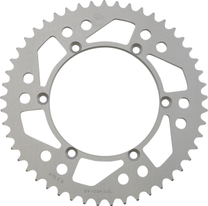 MOOSE RACING Rear Aluminum Sprocket Silver 