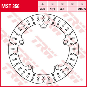 Disc frana fata TRW BMW F 800 / R / S / ST '08-'17/S 1000 RR '19-/R 1200 S / RT / ST / RS / R '05-'16/R 1200 R-NINE T / HP2 '08-/K 1200 R '05-'08