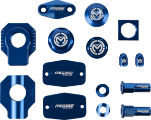 MOOSE RACING Bling Pack Kit Blue, Anodized 