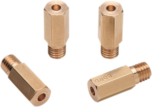 A-bax Precision Keihin-style Hex Head (cr Prefix) Main Jet Brass