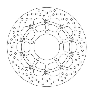 Halo Series Floating Rotor Black, Stainless Steel