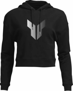 THOR Women's Noise Pullover Crop Hoodie Black 