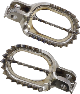 MOOSE RACING Titanium Footpegs Silver 