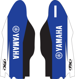 Lower Fork Guard Graphics Black, Blue, White