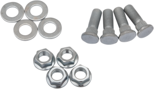 MOOSE RACING Wheel Stud-nut Kit Silver 