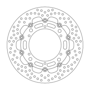 Halo Series Floating Rotor Black, Stainless Steel