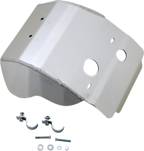 MOOSE RACING Aluminum Skid Plate Silver 