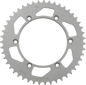 MOOSE RACING Rear Aluminum Sprocket Silver 