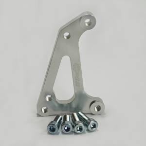 Supermoto Racing Rotor Adapter Bracket Silver, Stainless Steel