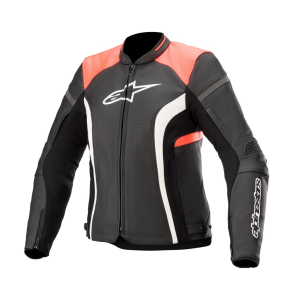 Geaca De Piele Dama Alpinestars Stella Kira V2 Black/Coral