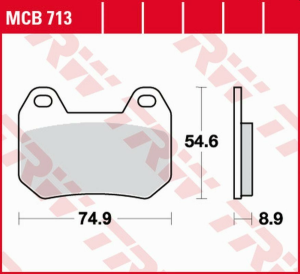 Placute frana spate TRW Organice BMW K 1200LT '98 -'09/R 1200CL '03 -'05