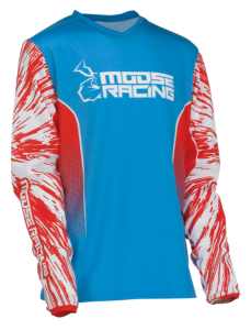 Tricou copii Moose Racing Agroid Red/White/Blue