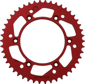 MOOSE RACING Rear Aluminum Sprocket Red 