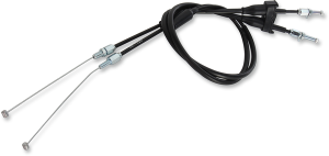 MOOSE RACING Black Vinyl Throttle Cable Black 