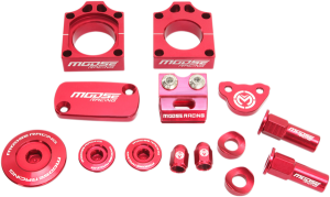 MOOSE RACING Bling Pack Kit Red, Anodized 