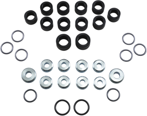 MOOSE RACING Rear Suspension Bushing Kit Black, Chrome 