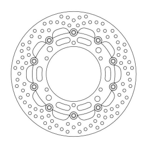 Halo Series Floating Rotor Black, Stainless Steel