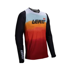 Tricou Leatt 4.5 Lite Glamis Black/Orange/Blue