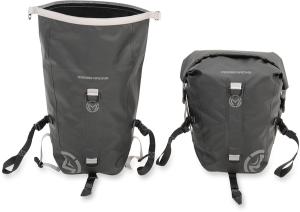 MOOSE RACING Adv1 Dry Saddlebags Black, White 