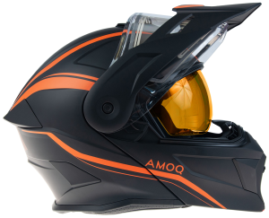 AMOQ Ballast Electric visor Helmet Black/Orange XS