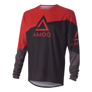 AMOQ Ascent Strive Jersey Black/Red S