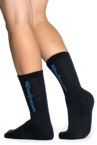 Woolpower Socks Logo 400 Merino black 36/39