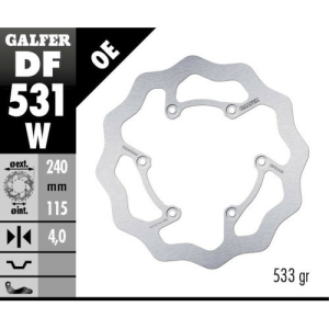 Disc frana spate Yamaha YZ 450 F Galfer Fixed