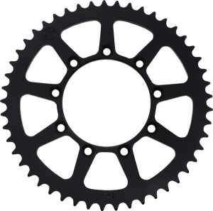 MOOSE RACING Rear Aluminum Sprocket Black, Powder-coated 