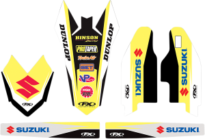 Trim Kit Graphics Black, White, Yellow