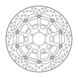 Halo Series Floating Rotor Black, Stainless Steel