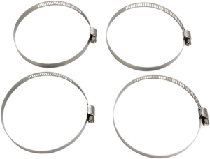 MOOSE RACING Gear Drive Hose Clamps Silver 