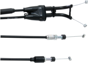 MOOSE RACING Black Vinyl Throttle Cable Black 