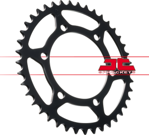 JT SPROCKETS Steel Rear Sprocket Black 