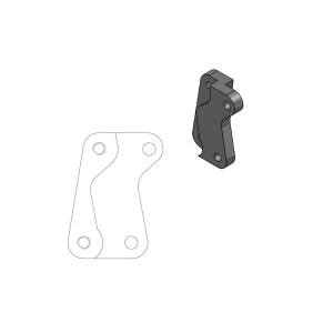 Supermoto Street Rotor Adapter Bracket Black