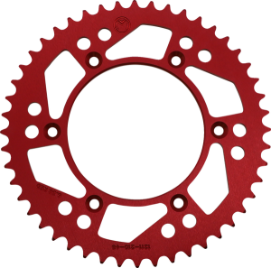 MOOSE RACING Rear Aluminum Sprocket Red 