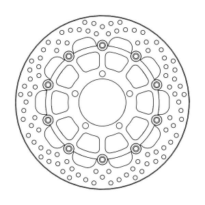 Halo Series Floating Rotor Black, Stainless Steel