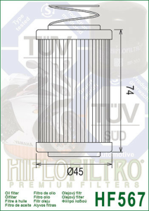 Filtru ulei MV AGUSTA 920-1090 BRUTALE Hiflofiltro HF567