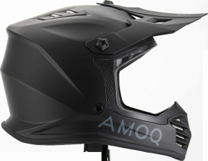 AMOQ Meteor V2 JNR MX helmet Blackout YS (47-48)