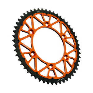 JT SPROCKETS Twinstar Steel-aluminum Hybrid Sprocket Black, Orange 