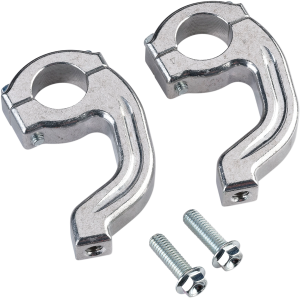 MOOSE RACING Replacement Contour Handguard Inner Mount Clamp Silver 